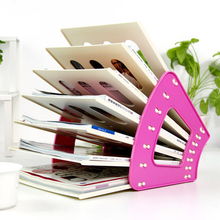 糖果色扇形文件架 創(chuàng)意辦公收納與時尚趣玩的完美融合